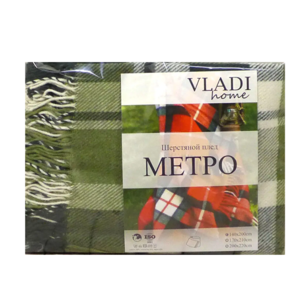 Плед Vladi Метро 140х200 JOLLY Metro (Metro14-БС1)