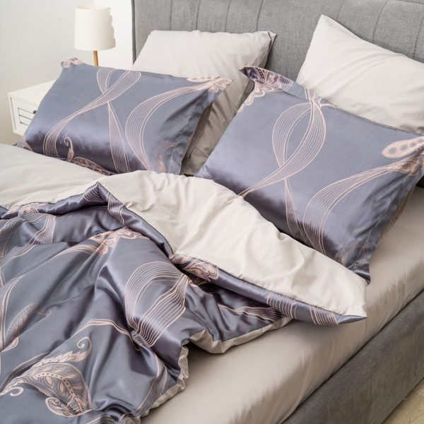Комплект постільної білизни Tiare cімейний Сатин Жакард (2438-sm)