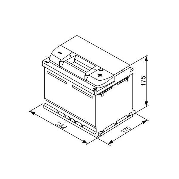Акумулятор Bosch S3 53Ah 500A (0 092 S30 041)