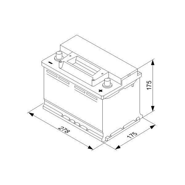 Акумулятор Bosch S3 70Ah 640A (0 092 S30 070)