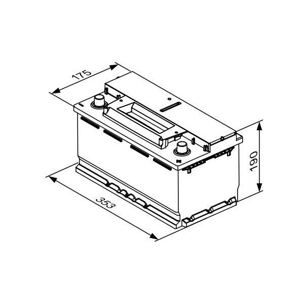 Акумулятор Bosch S4 EFB 95Аh, EN 850A (0 092 S4E 130)