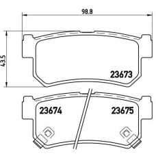 Гальмівні колодки дискові Brembo P15 010