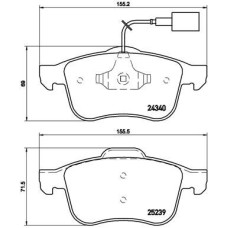 Гальмівні колодки дискові Brembo P23 132