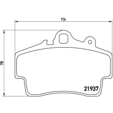 Гальмівні колодки дискові Brembo P65 007