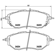 Гальмівні колодки дискові Brembo P78 017