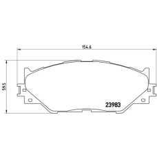 Гальмівні колодки дискові Brembo P83 074