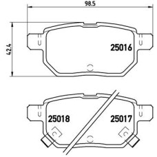 Гальмівні колодки дискові Brembo P83 133