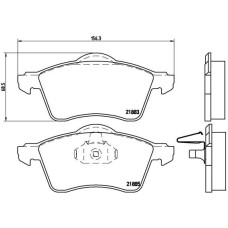 Гальмівні колодки дискові Brembo P85 047