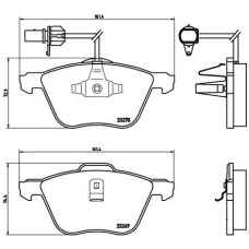 Гальмівні колодки дискові Brembo P85 061