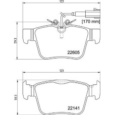 Гальмівні колодки дискові Brembo P23 180