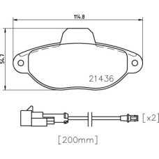 Гальмівні колодки дискові Brembo P24 147