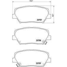 Гальмівні колодки дискові Brembo P30 070