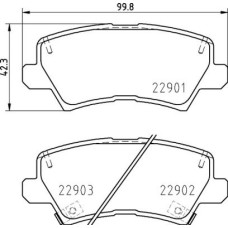 Гальмівні колодки дискові Brembo P30 111