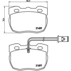 Гальмівні колодки дискові Brembo P44 004
