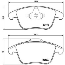 Гальмівні колодки дискові Brembo P44 020