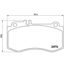 Гальмівні колодки дискові Brembo P50 087