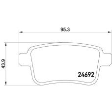 Гальмівні колодки дискові Brembo P50 107
