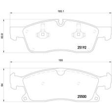 Гальмівні колодки дискові Brembo P50 109
