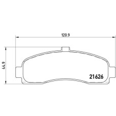 Гальмівні колодки дискові Brembo P56 031