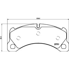Гальмівні колодки дискові Brembo P65 033