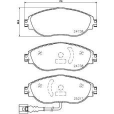 Гальмівні колодки дискові Brembo P85 144X