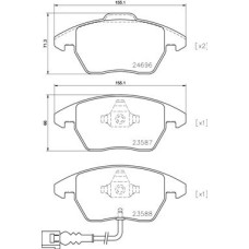 Гальмівні колодки дискові Brembo P85 146