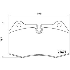 Гальмівні колодки дискові Brembo P06 018