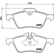 Гальмівні колодки дискові Brembo P06 030