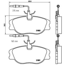 Гальмівні колодки дискові Brembo P23 061