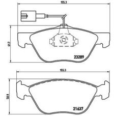 Гальмівні колодки дискові Brembo P23 077