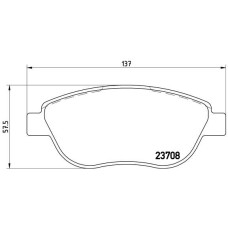 Гальмівні колодки дискові Brembo P23 119