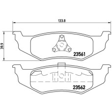 Гальмівні колодки дискові Brembo P11 010