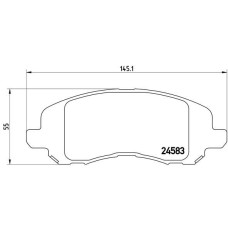 Гальмівні колодки дискові Brembo P18 001