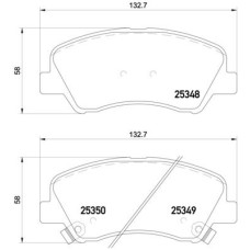 Гальмівні колодки дискові Brembo P18 025