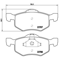 Гальмівні колодки дискові Brembo P24 056