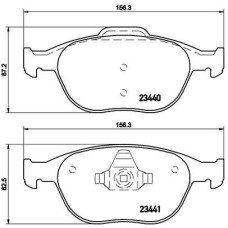 Гальмівні колодки дискові Brembo P24 058