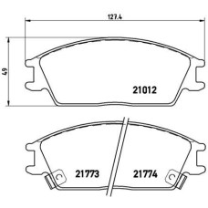 Гальмівні колодки дискові Brembo P30 024
