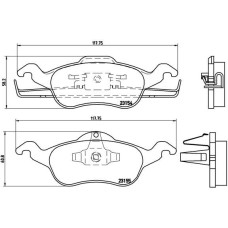 Гальмівні колодки дискові Brembo P24 046