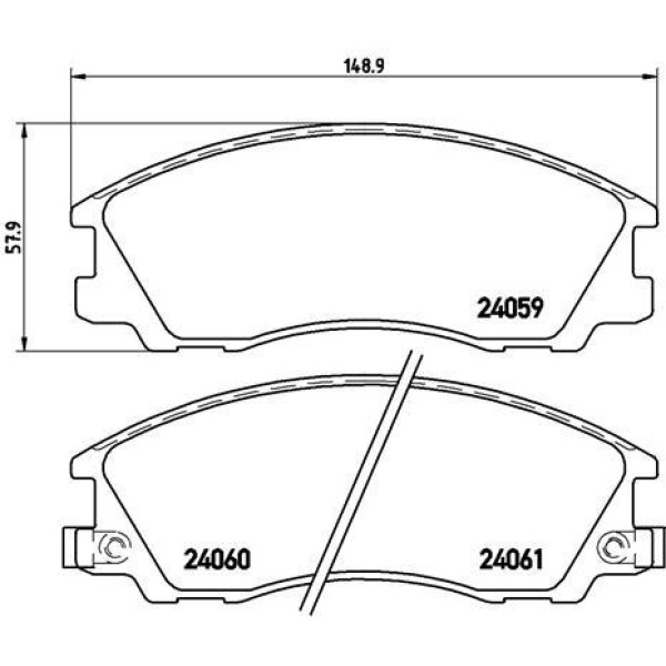 Гальмівні колодки дискові Brembo P30 017 (P30 017)