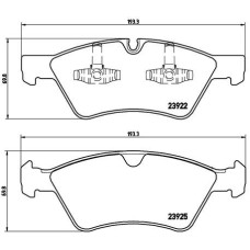 Гальмівні колодки дискові Brembo P50 063