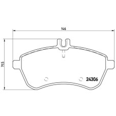 Гальмівні колодки дискові Brembo P50 067