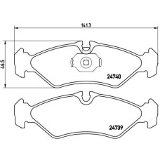 Гальмівні колодки дискові Brembo P50 081