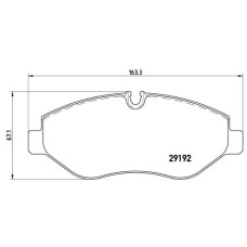Гальмівні колодки дискові Brembo P50 085