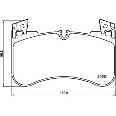 Гальмівні колодки дискові Brembo P44 029
