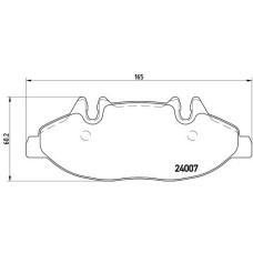 Гальмівні колодки дискові Brembo P50 050