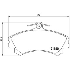 Гальмівні колодки дискові Brembo P50 055