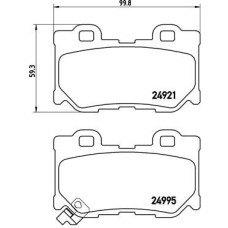 Гальмівні колодки дискові Brembo P56 095