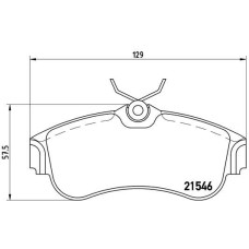 Гальмівні колодки дискові Brembo P56 022