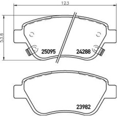 Гальмівні колодки дискові Brembo P59 081