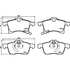 Гальмівні колодки дискові Brembo P59 089